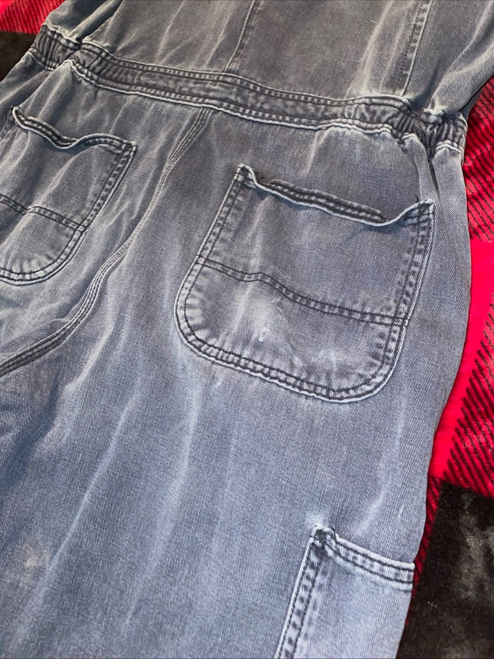 Carhartt Men's Blue Relaxed Denim Coverall Jeans - Picture 9 of 13